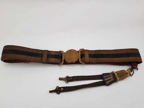 Italian Blackshirts WWII Officer's Belt and Dagger Hanger. Rare!!!