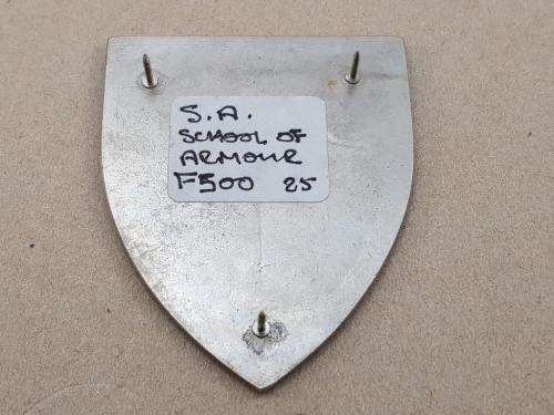 School of Armour Shoulder Flash. Pins Intact.