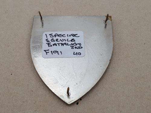 1 Special Services Battalion Shoulder Flash. Pins Intact. 1 SSB