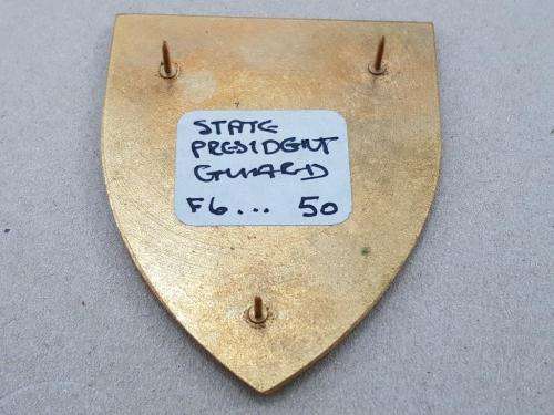 State Presidents Guard Shoulder Flash. Pins Intact.