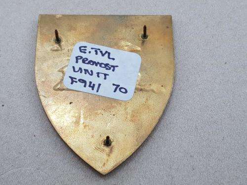 Eastern Transvaal Command Provost Unit Shoulder Flash. Pins Intact.