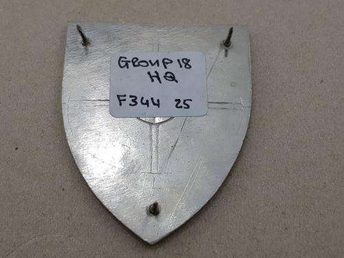 Group 18 HQ Shoulder Flash. Pins Intact.