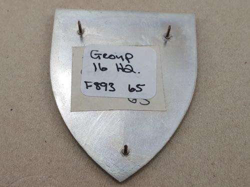 Group 16 HQ Shoulder Flash. Pins Intact.