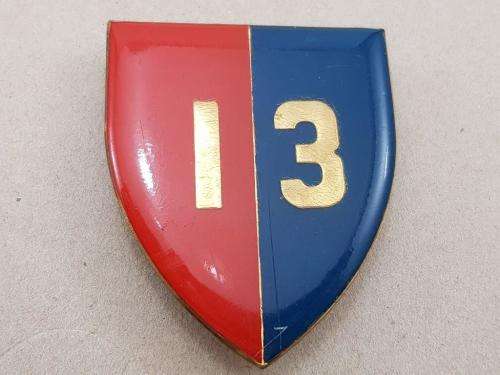 13 Field Workshop Shoulder Flash. Pins Intact.