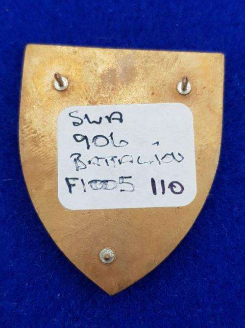 SWA 906 Battalion Pocket Flash. Pins Intact.