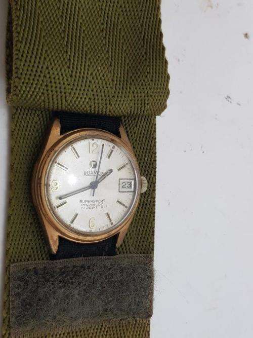 SADF Watch and Cover. Roamer watch still runs.