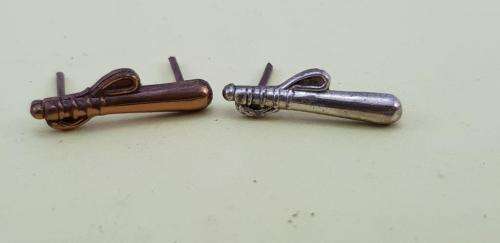 Rhodesian BSAP Commissioner's Bronze and Silver batons for bravery. One pin broken.