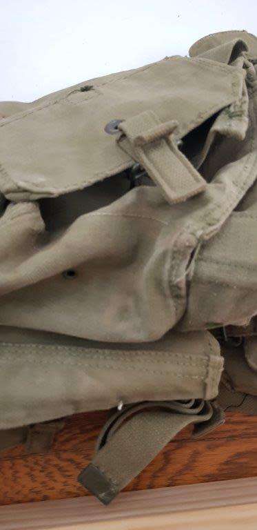 Early Pattern Kidney pouches, web belt, ammo pouches as used By SA and Rhodesian Forces.
