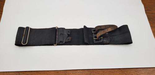 Rhodesian BSAP Blackened stable Belt. Leather split and broken.