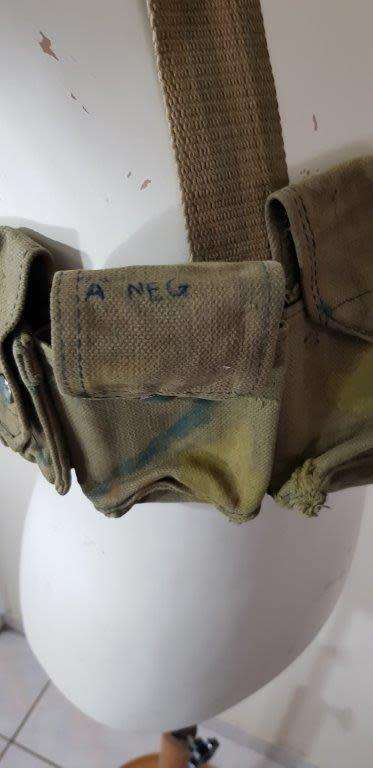 Rhodesian Fereday and Sons Chest Webbing. Painted Camo.