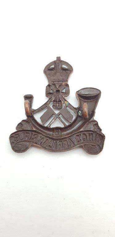 King's African Rifles Signals Section Cap Badge.