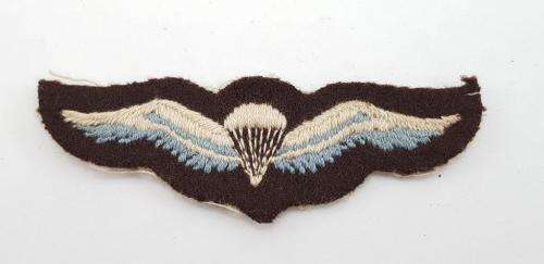 SADF First type Basic Parachute Wing in cloth.