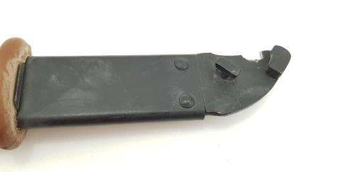 AKM Bayonet with Red Bakelite Grip. Perfect Unused Condition. Romanian Made.