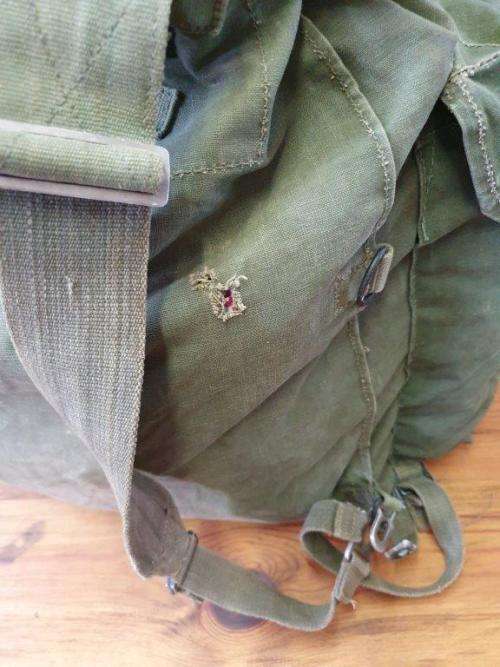 Rhodesia and Nyasaland Government Army Backpack as used in Malaya. One strap missing.