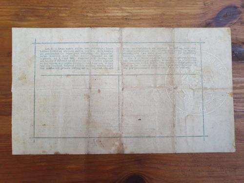 ZAR 10 Pound bank note Pretoria 28/5/1900. Please see pictures for condition.