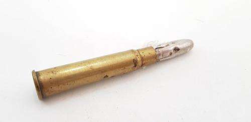 Brass and Silver pencil holder made from a 303 Casing. (M109)