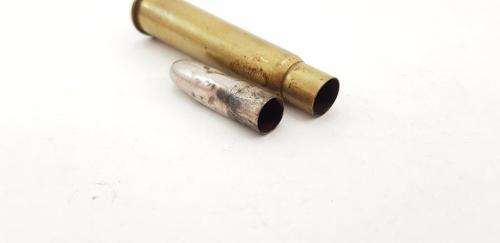 Brass and Silver pencil holder made from a 303 Casing. (M109)