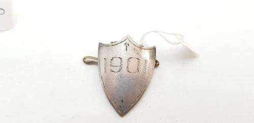 Silver Shield/brooch 1901 (SB18) 5 Grams.