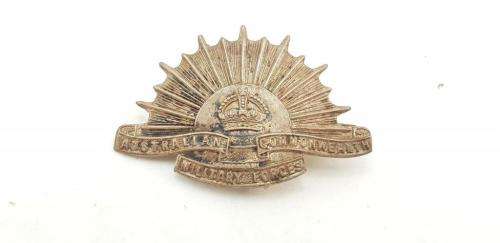 Silver Australian Commonwealth Military Forces Rising Sun Sweetheart Brooch. (SB227) for Dwayne