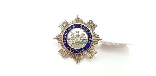 Silver Transvaal Scotish Sweetheart Brooch. (SB262)