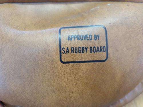 Quagga Rugby Ball signed by Suid Natal High School rugby team.