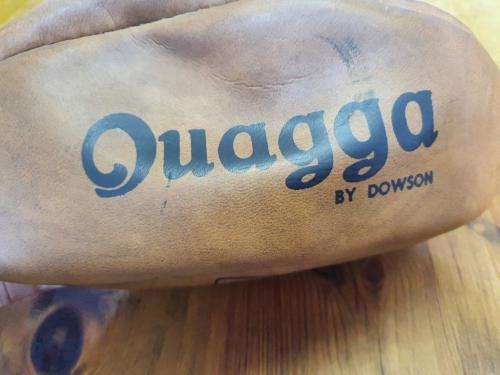 Quagga Rugby Ball signed by Suid Natal High School rugby team.