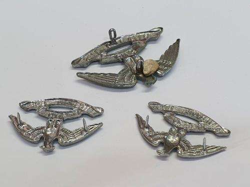 South African Regiment West Rand cap and collar badges.
