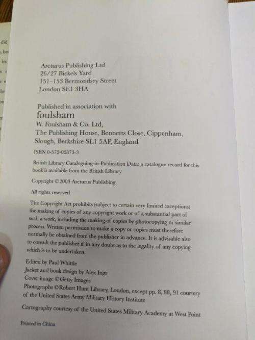 Vietnam A War Lost And Won by Nigel Cawthorne military refeference book.