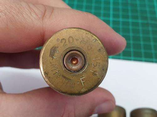 4 x 20mm shell casings. Border war.