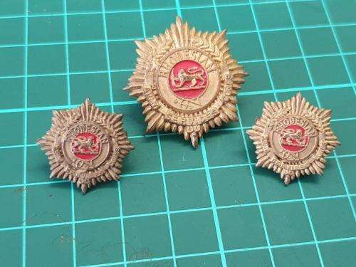 Rhodesian Army Services Corps Cap and Collar Badges.
