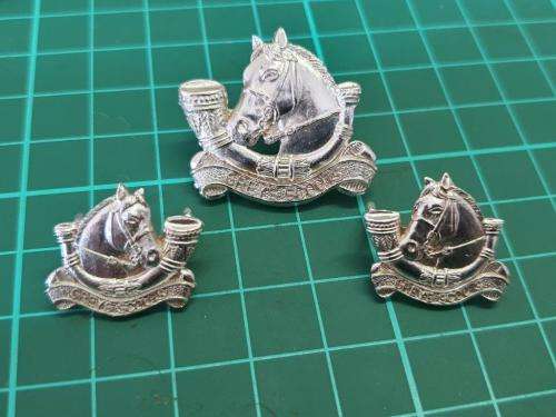 Rhodesian Greys Scouts Cap and collar badges.