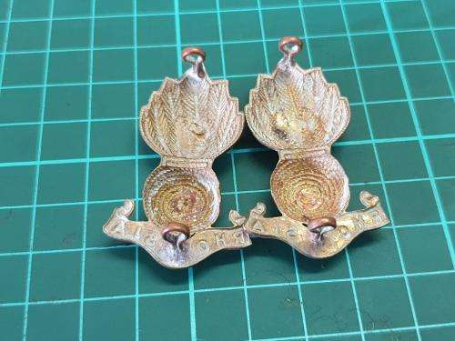 Rhodesian Engineer Corps collar badges.