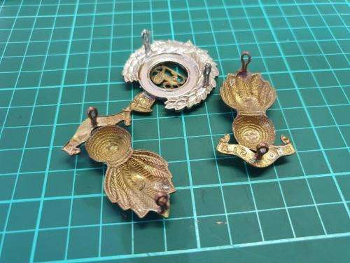 Rhodesian Corps of Engineers Cap and Collar badges.