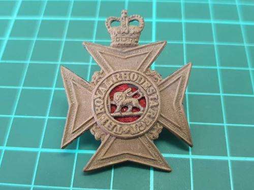 The Royal Rhodesia Regiment cap badge.