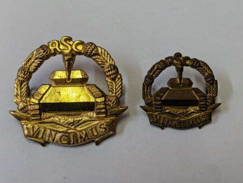 Regiment Sarel Cilliers Cap and collar Badges.
