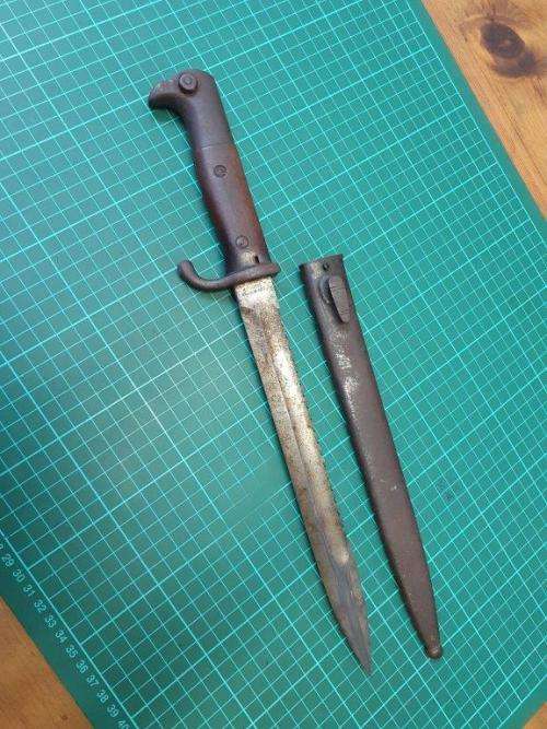 German KS98 Sawback Bayonet.