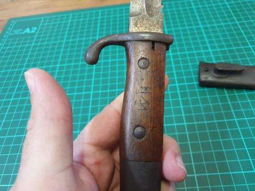 German KS98 Sawback Bayonet.