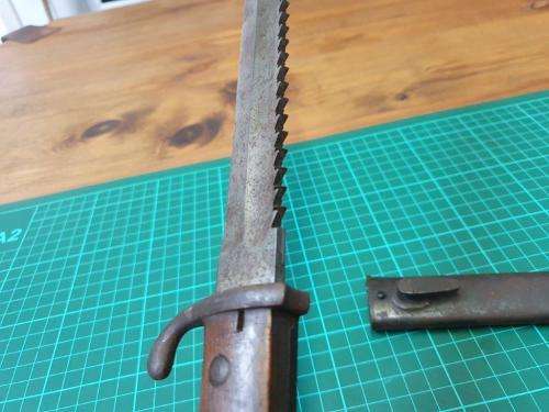 German KS98 Sawback Bayonet.