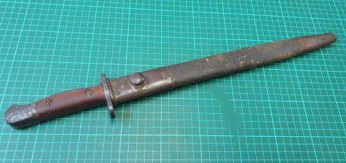 WWII Bayonet made in the SA Railway Workshops. Incompleted Bayonet. P88/P07 mixture.