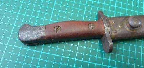 WWII Bayonet made in the SA Railway Workshops. Incompleted Bayonet. P88/P07 mixture.