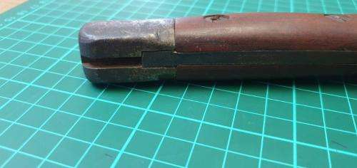 WWII Bayonet made in the SA Railway Workshops. Incompleted Bayonet. P88/P07 mixture.