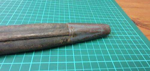 WWII Bayonet made in the SA Railway Workshops. Incompleted Bayonet. P88/P07 mixture.
