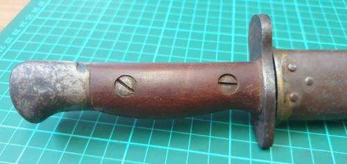 WWII Bayonet made in the SA Railway Workshops. Incompleted Bayonet. P88/P07 mixture.