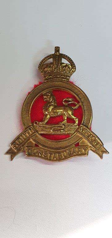 South African Constabulary Slouch Hat Badge, voided. Worn 1902-1908. Owen 1850.