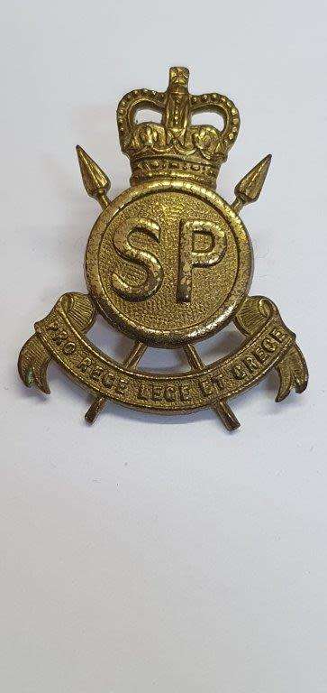 Swaziland Police Brass Q/C Cap Badge. Worn 1956-Independence. Owen 3622. Lugs broken