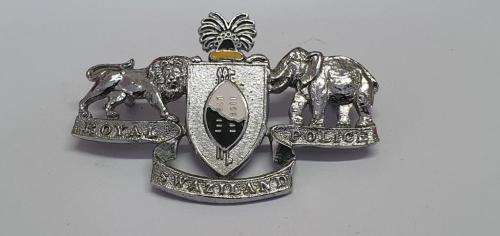 Royal Swaziland Police Cap Badge. Owen 3625.