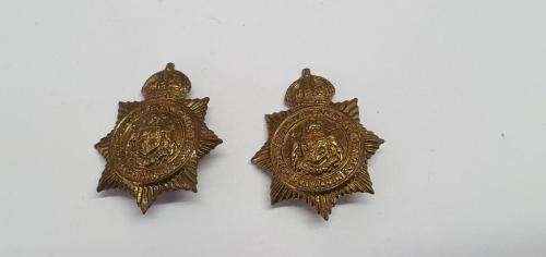South African Police Collar Badges. `S` type. Owen 1909.