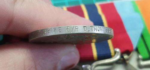 WWII and Rhodesian BSA Police group to 3317E F/R D Thomasset