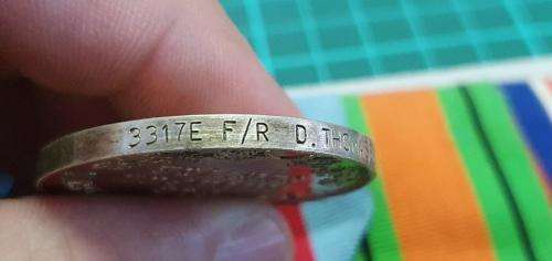 WWII and Rhodesian BSA Police group to 3317E F/R D Thomasset