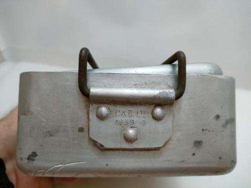WWII Aluminum Dixie carved by bored troop/POW. SASC